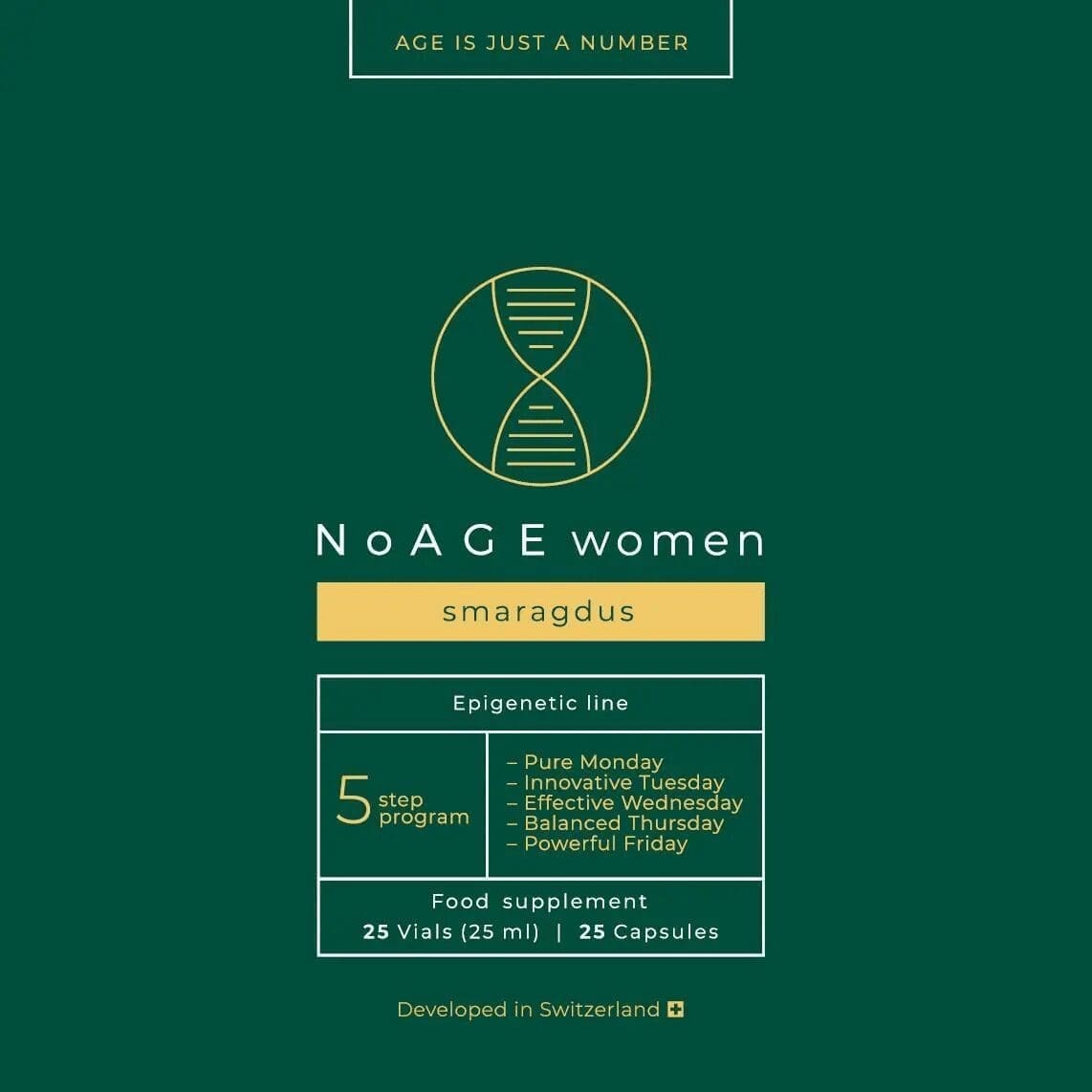 NoAge women Smaragdus – 5 lépéses program a szépségért és a fiatalságért 4